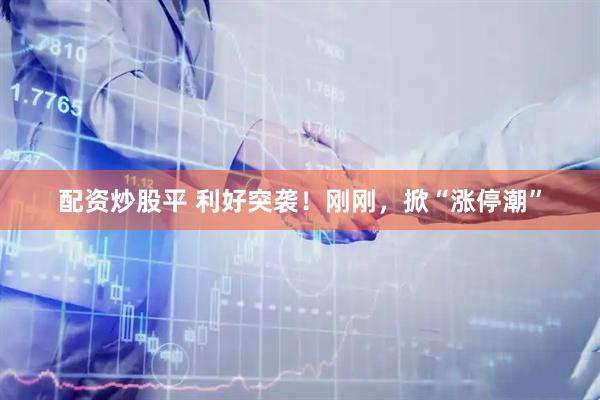 配资炒股平 利好突袭！刚刚，掀“涨停潮”